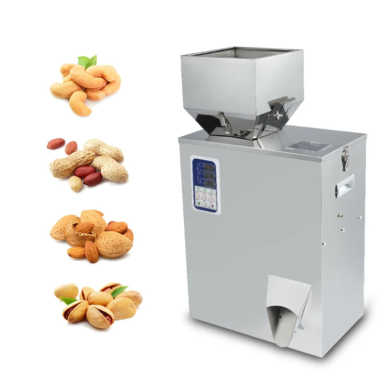 Good quality low MOQ 500g widely applicable semi-automatic snack dry chilli salt filling machine packaging
