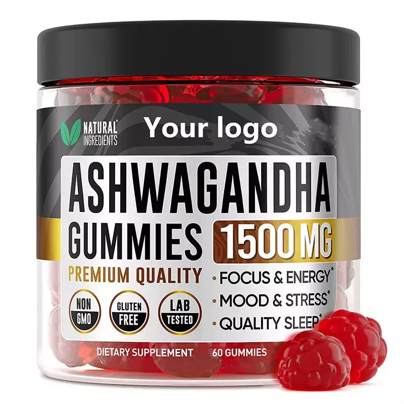 Private Label Organic Ashwagandha Gummy Health Care Sleep Relax Immune Energy Ashwagandha Gummies