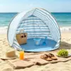 Tienda de playa - rayas azules
