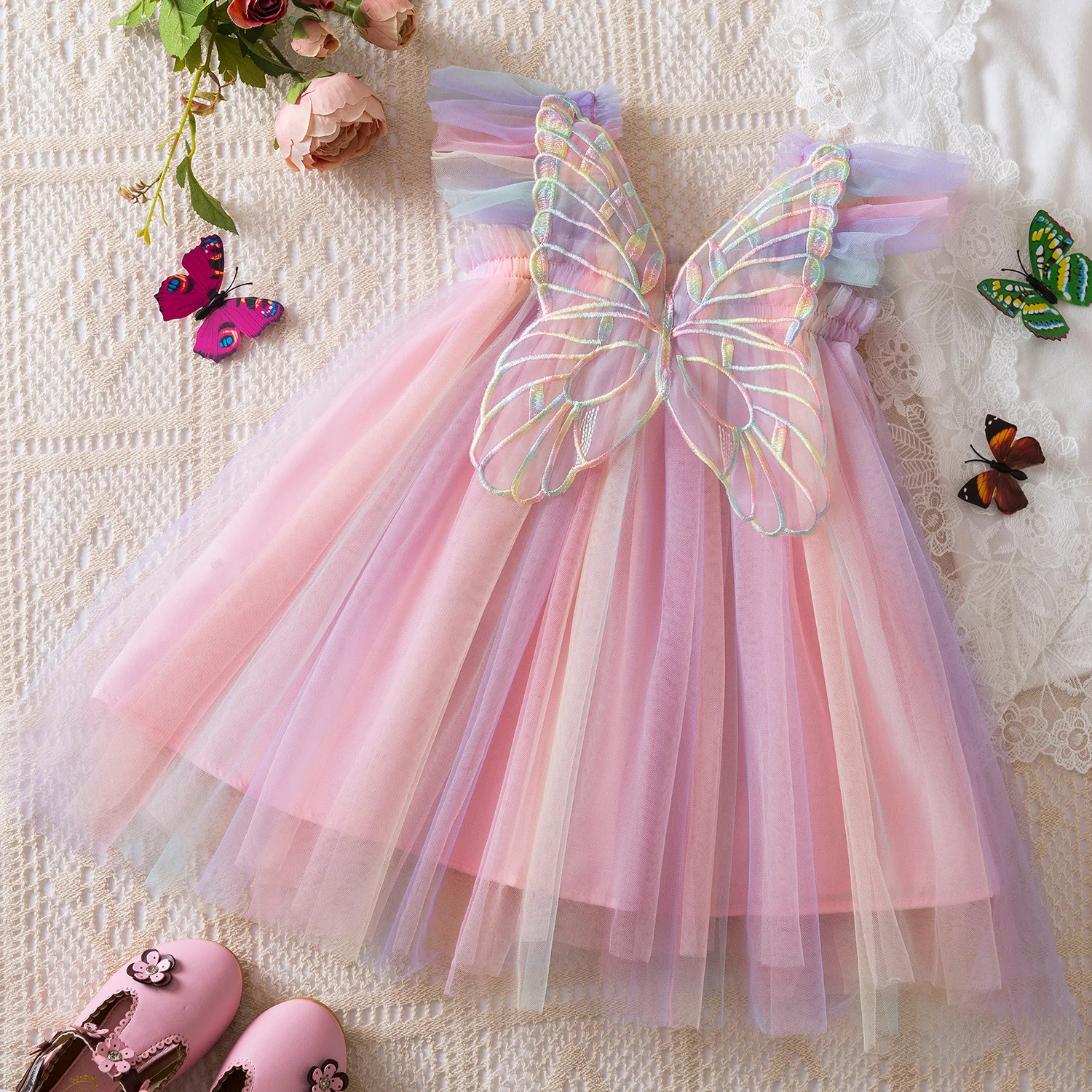 tulle tiered dress Black Strapless Tulle Tiered Sheer Prom Dress