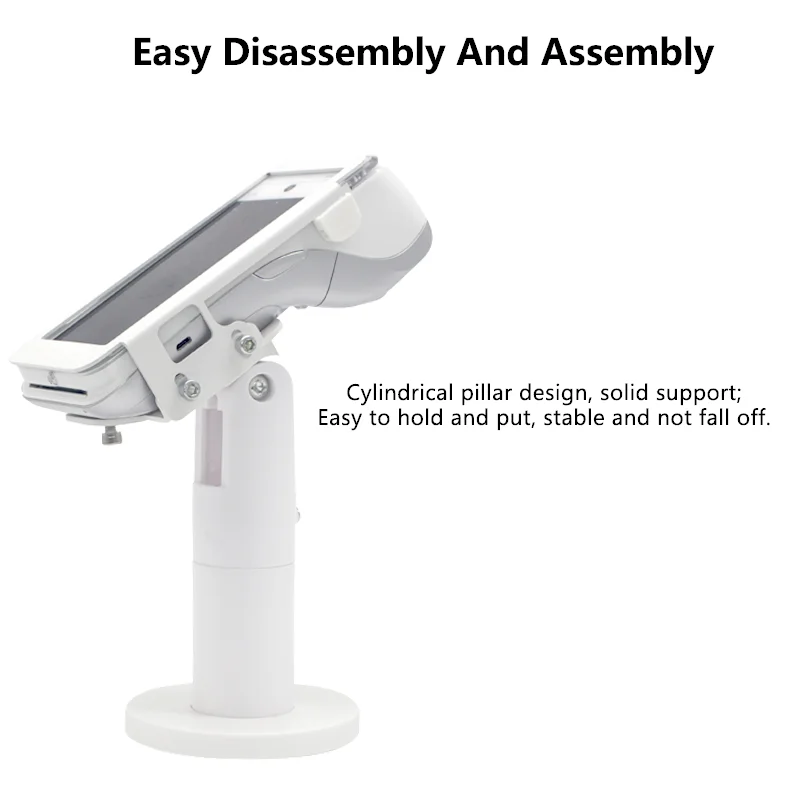 OEM POS Terminal Stand Anti-theft Adjustable POS Swivel Credit Card Display Stand for A920 Pro POS System