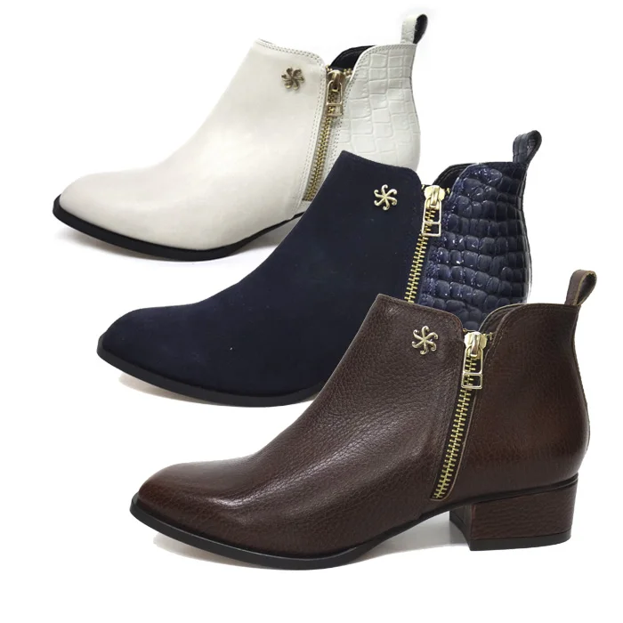 高品质舒适冬季皮革踝靴 Buy 妇女的踝靴 女短靴真皮 脚踝冬季靴子product On Alibaba Com