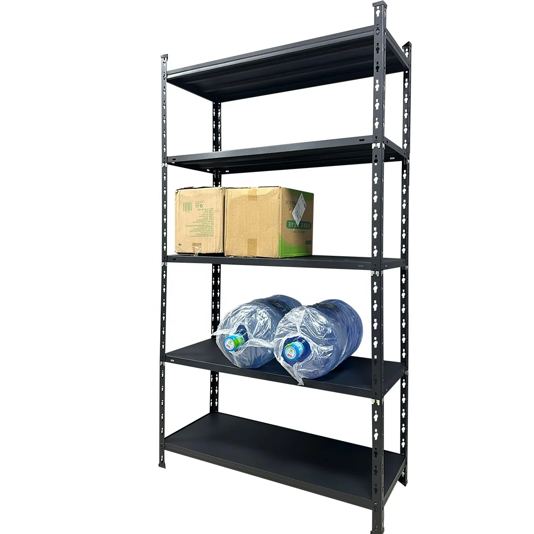 Warehouse Racks Multi Level Racks Metal Angle Steel Shelf and Supermarket Shelving Light Metal Rack