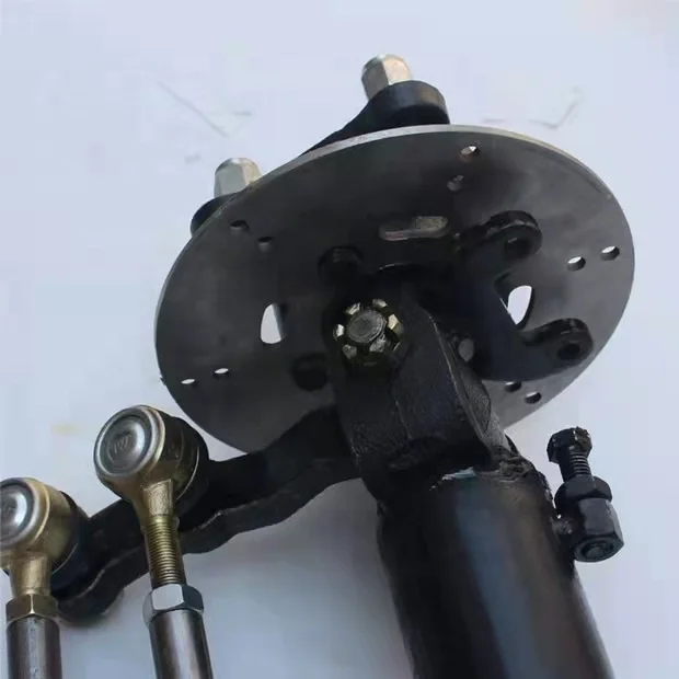 PCD 4x100 4x114 Steel Front Small Wheel Steer Axles for Electric Trucks Golf Carts Buggies
