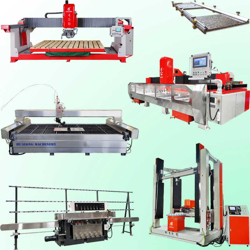 HUALONG Machinery Italian Cnc Software Bridge Saw Granite Marble Stone Cutting Lathe 5axis 5 Axi Axis CNC Machine for Stone