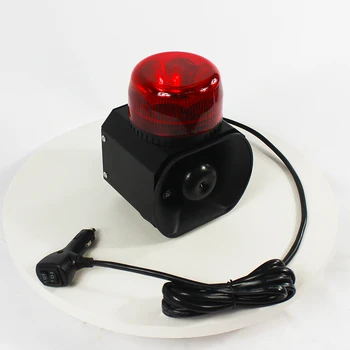 RED portable emergency siren speaker magnetic beacon lights  LED warning with siren for truck ambulance