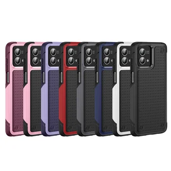 Multi Color 2 In 1 Shockproof Rugged Back Cover Tough PC Tpu Hybrid Heavy-Duty Case Anti Slip For iPh 15,1Plus,Pro,ProMax