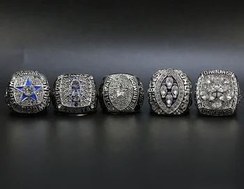 Dallas Cowboys NFL Super Bowl Championship Ring Set (1971, 77, 92