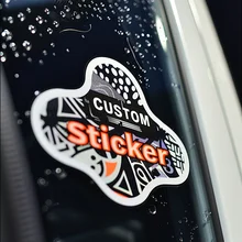 Custom Transparent Window Logo Vinyl Car Decal Die Cut Stickers