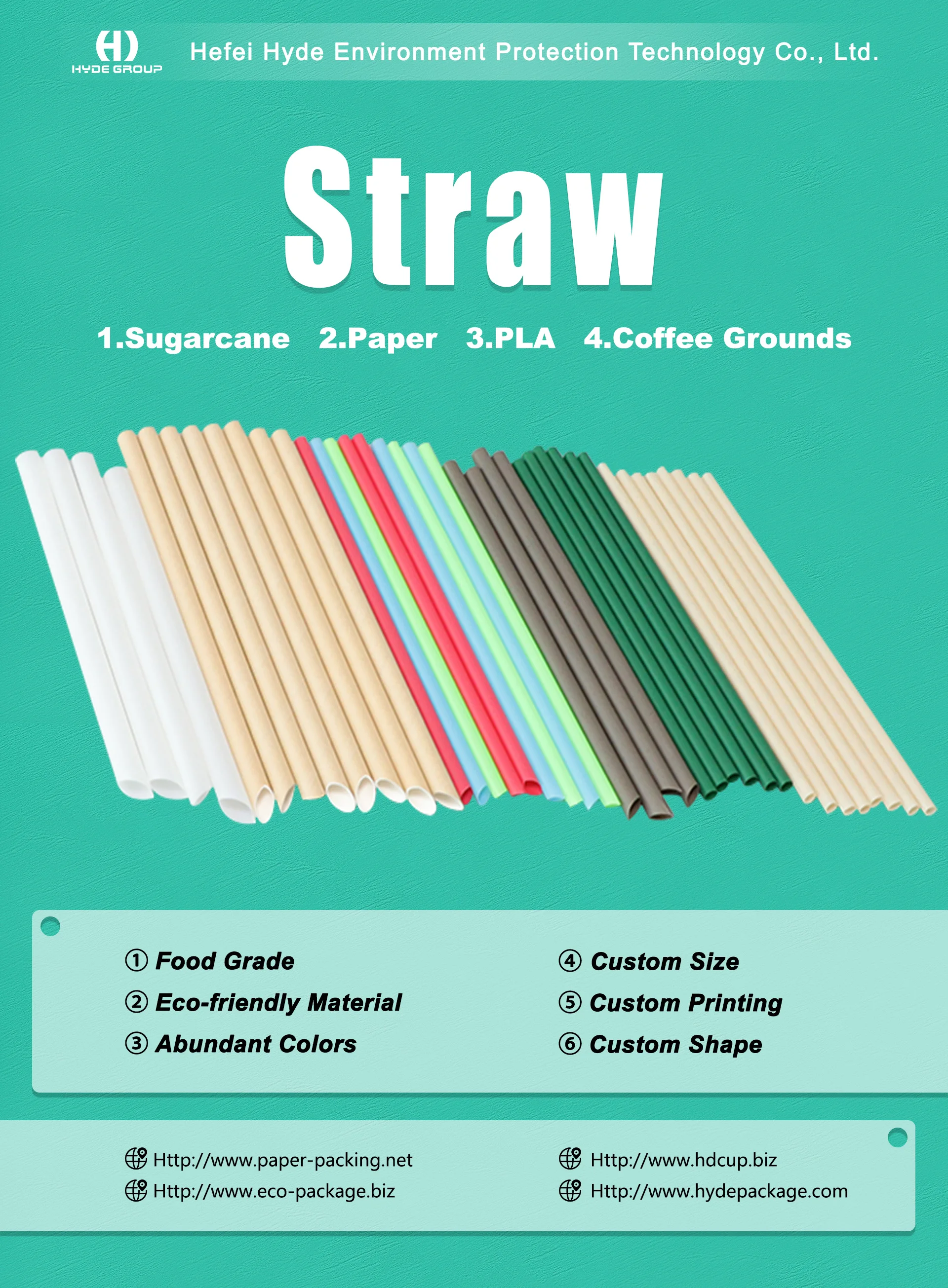 The Best Design Biodegradable Sugarcane Bagasse Drinking Straw Pla