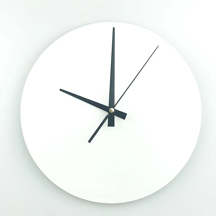 glossy white clock sublimation heat transfer