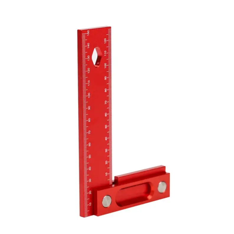 TEBAK W-79 Carpenter Square150 200mm Precision Square Inch Metric Machinist Square Right Angle Marking Square Measuring Tools