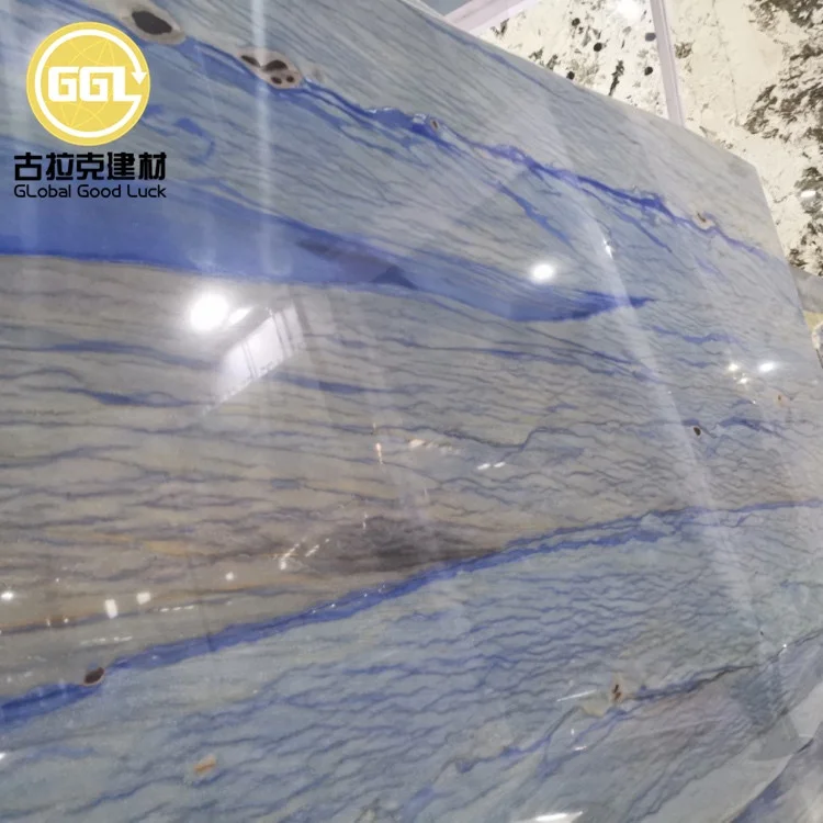 Royal blue marble, exotic blue marble onyx big slab