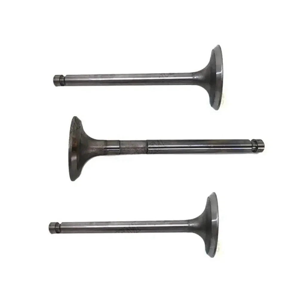 For Yanmar 3TNE84 3TNE84T Komatsu 3D84E Intake Valve 3PCS YM129100-11100