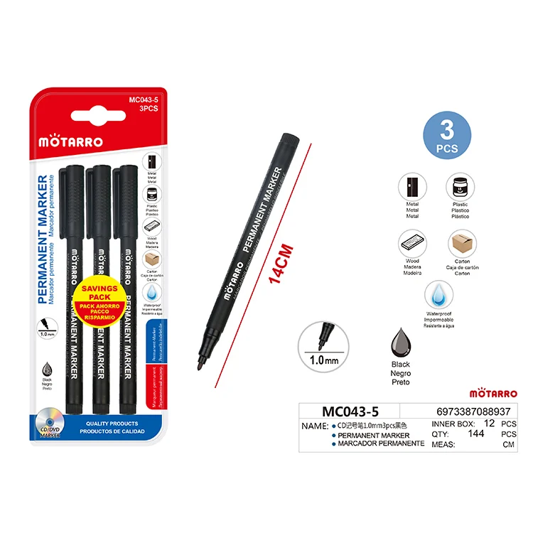 Source Professional Drawing Pens Art Markers 3 Pen Combination Single Head  Tip Permanent Marker Pen on m.