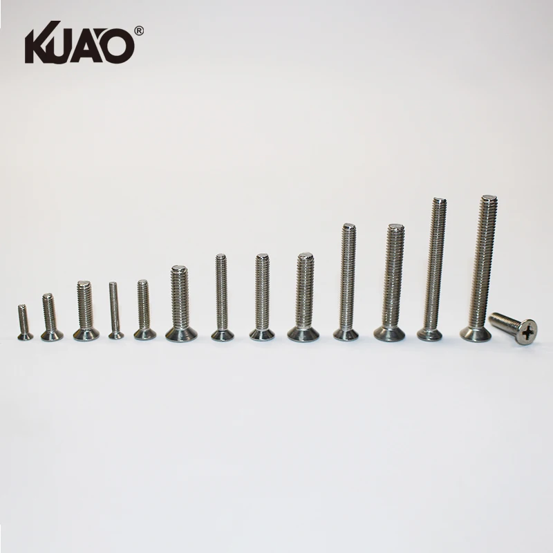 Household Hardware Stainless Steel Cross Countersunk Screw Double-Cavity Blister Packaging Phillips Bolts