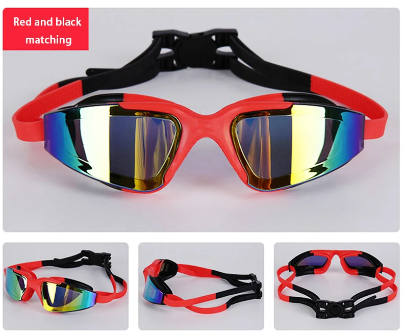 Swimming Rasing Goggles Professional Manufacturer New Electroplated Hd Anti-fog Small Frame ...