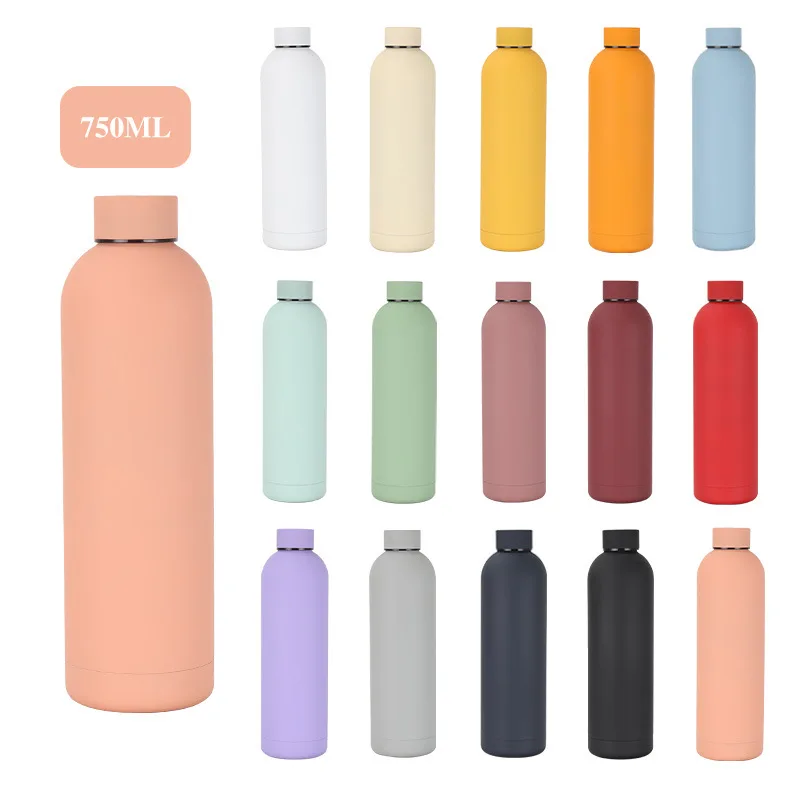 Customized logo 500 ml thermal vacuum gym double wall custom insulated drink water bottle stainless steel