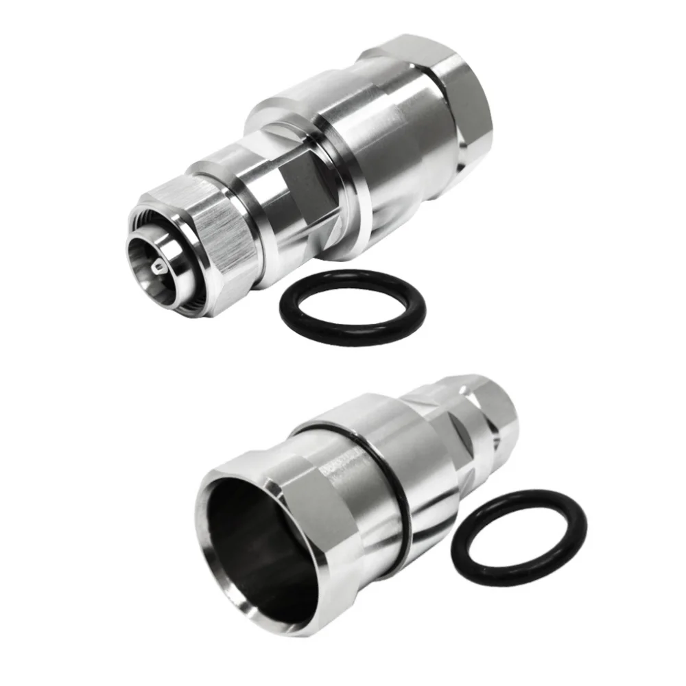 Rf Clamp Straight MINI DIN Male Plug Clamp Type Connector 4.3/10 Male for 7/8  Feeder Coaxial Cable