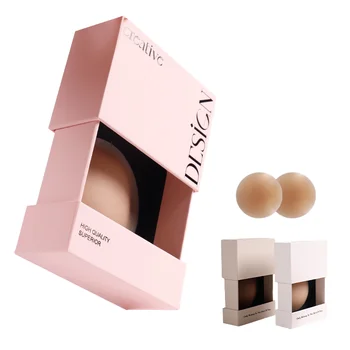 Women's Matte Silicone Breast Pasties Comfortable Adhesive Reusable Nipple Covers for Women Seamless Design Packing