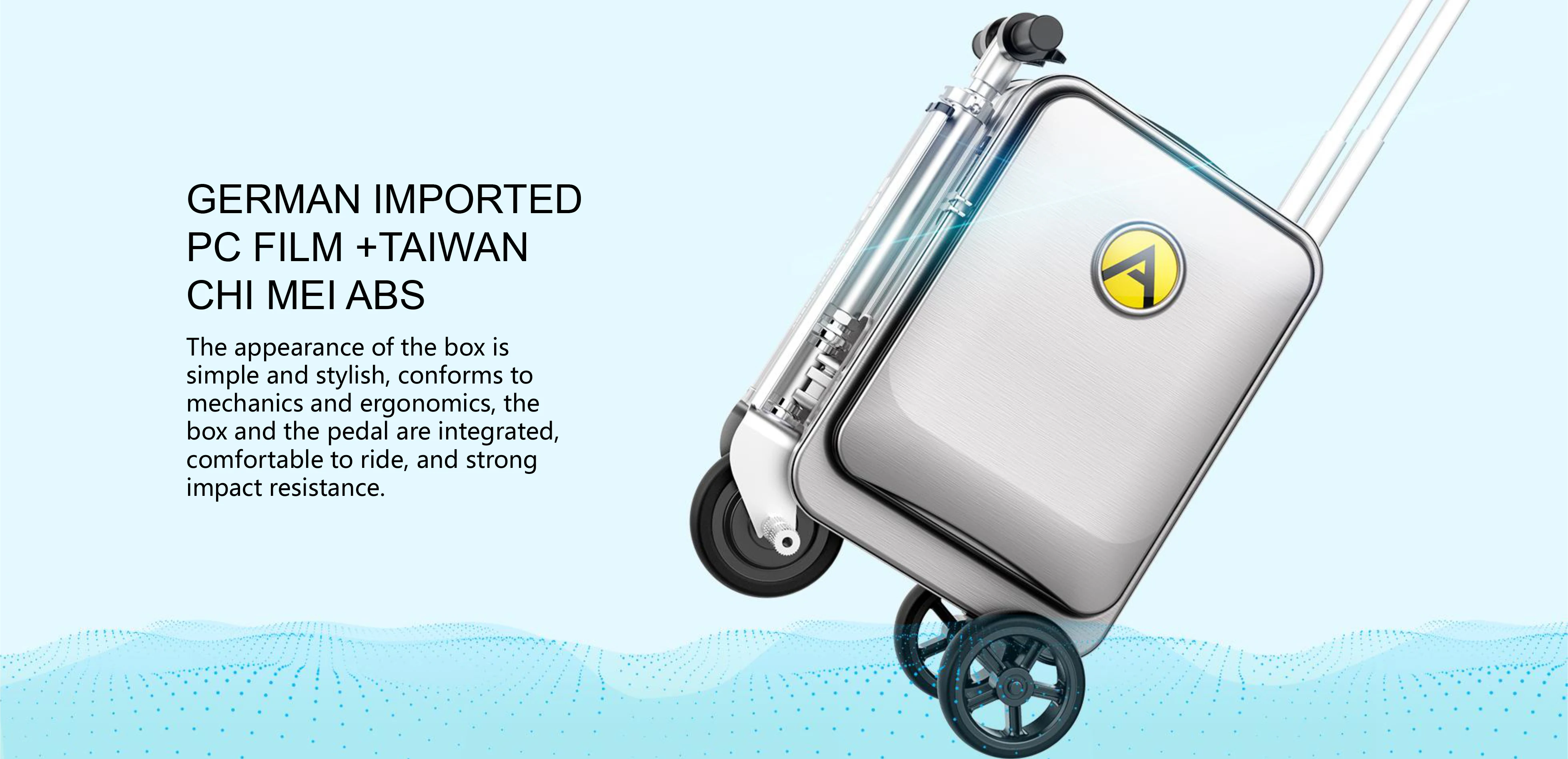 Equipaje para scooter inteligente: maleta con ruedas de viaje de mano - 20 pulgadas