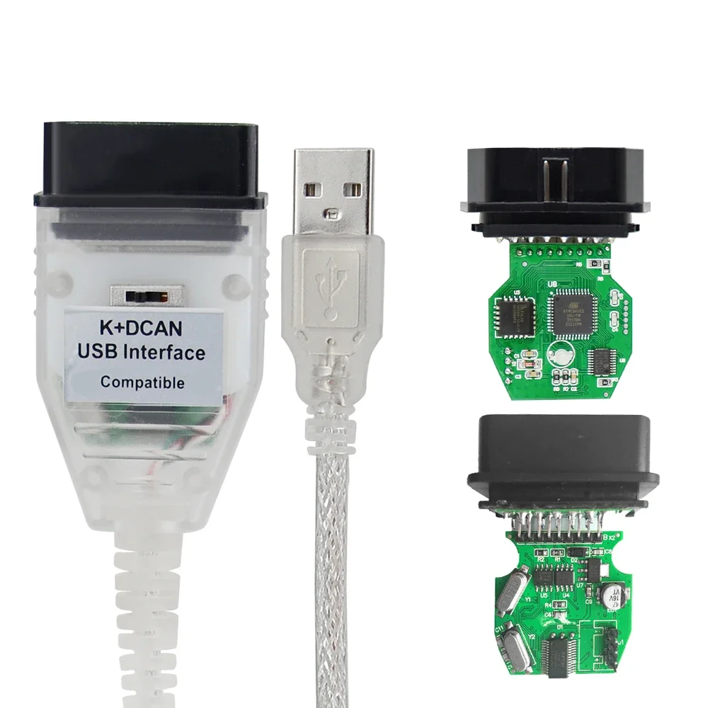 For BMW K DCAN FTDI 9241A With Switch K DCAN OBD 2 OBD2 Interface OBDII ...