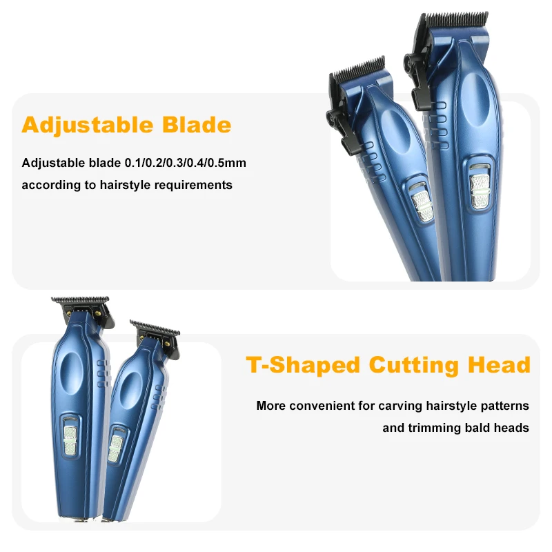 KooFex USB Charge BLDC Motor All Metal Body High Power Rechargeable Hair Clipper and Trimmer Combo with Stand for Men