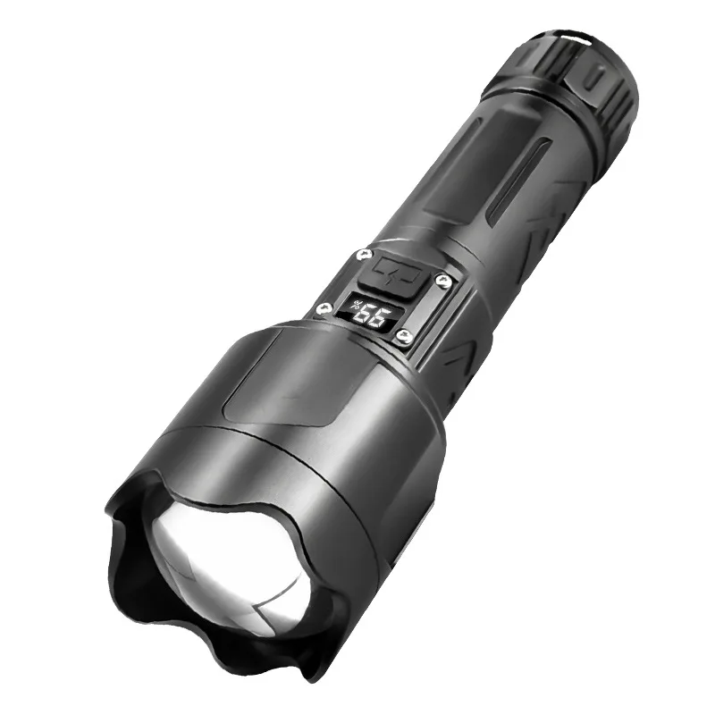 Factory Price Outdoor Strong Light Flashlight Camping Lighting Telescopic Rechargeable Long Life LED Powerful Flashlights