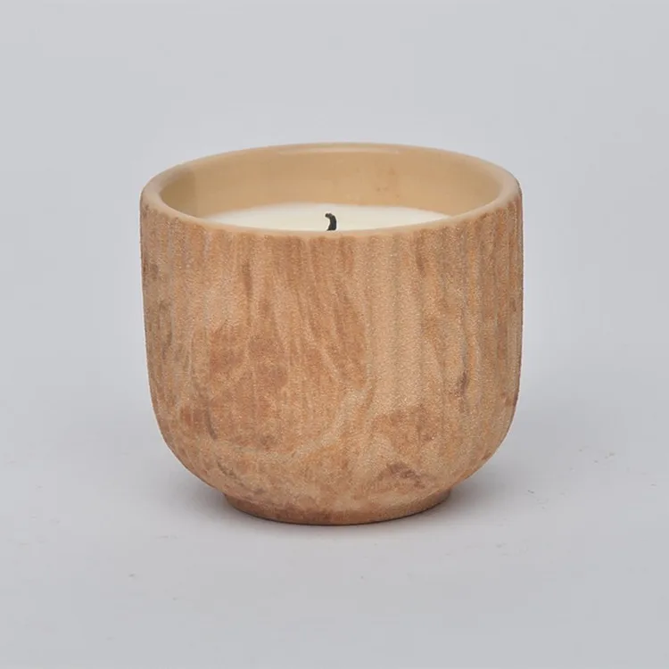 Custom Logo Colored Glaze Matte Cylinder Home Decoration Marble Candle