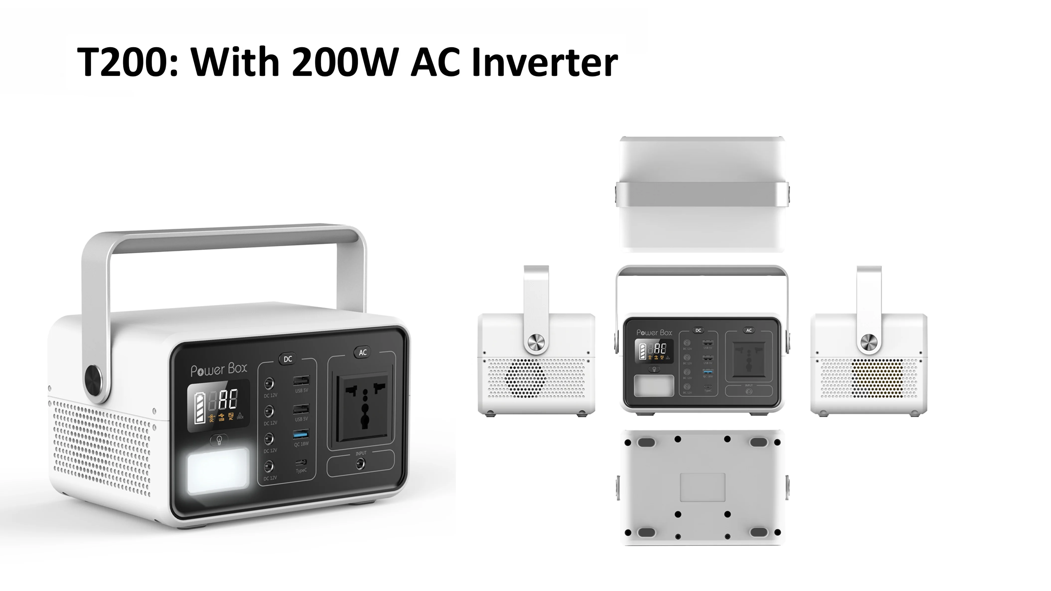 Exliporc Solar Portable Power Station 200w 300w 500w 1000w Portable