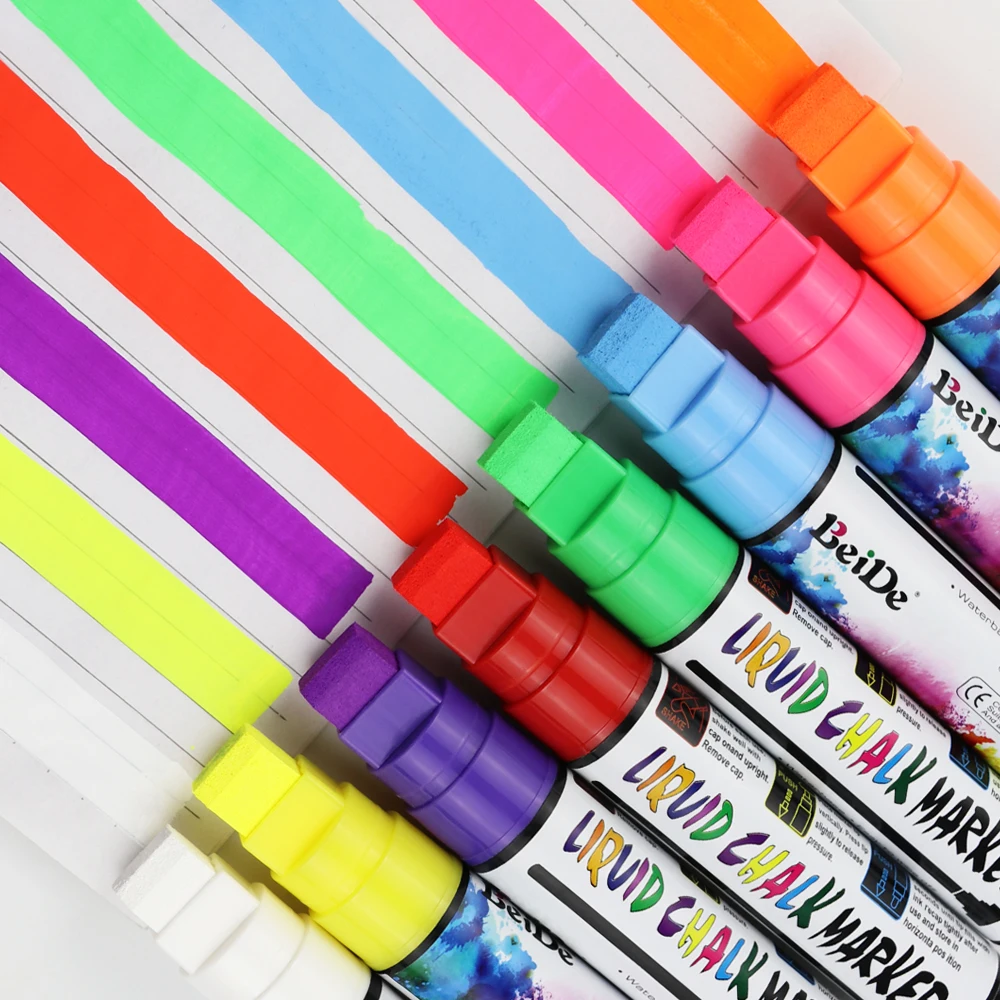 Wholesale 6pcs/set light color and eye protection highlighter marker pen with soft head for DIY making and stationery suppliers