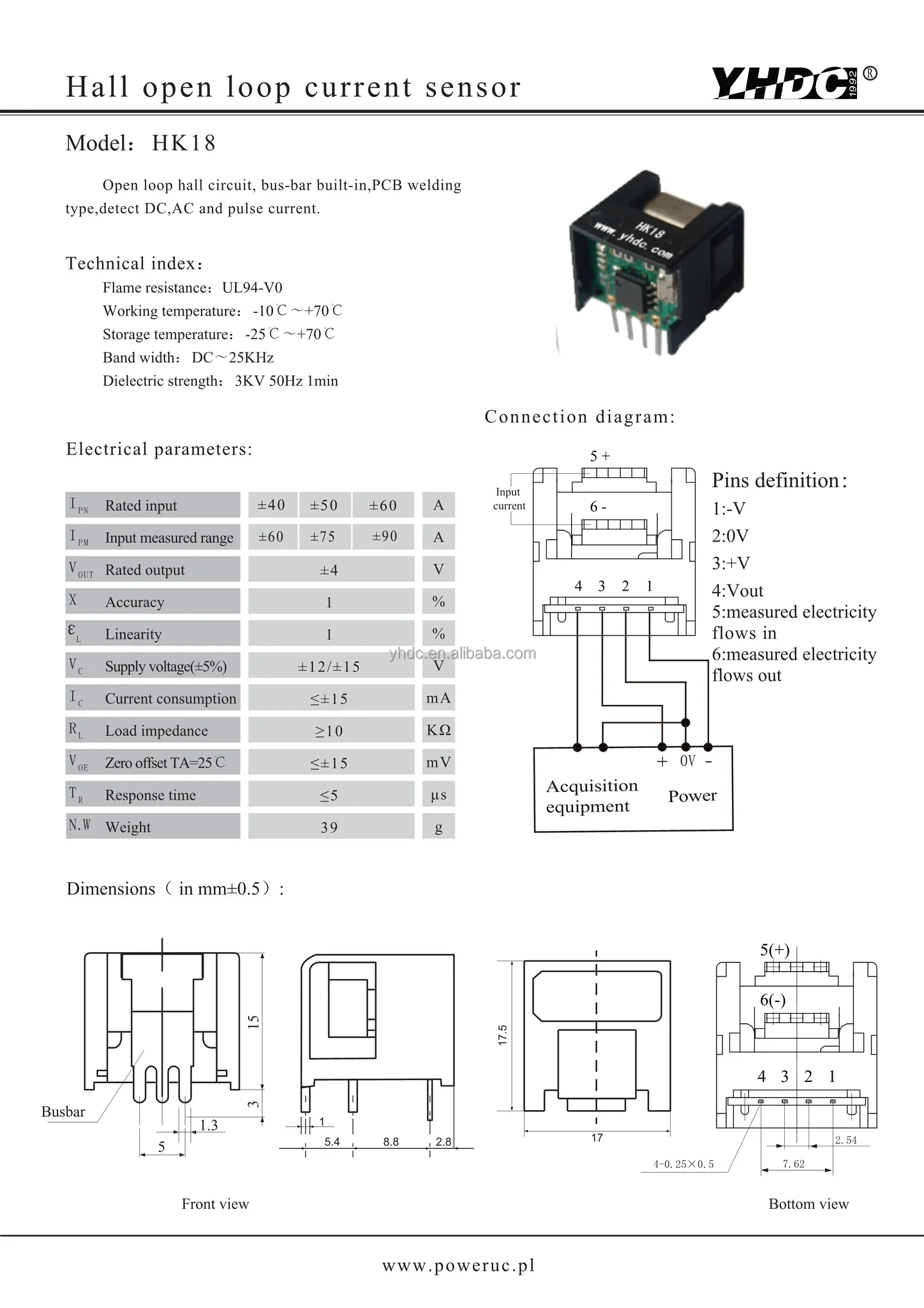 Aim Dynamics | Hall Effect Dc Current Sensor