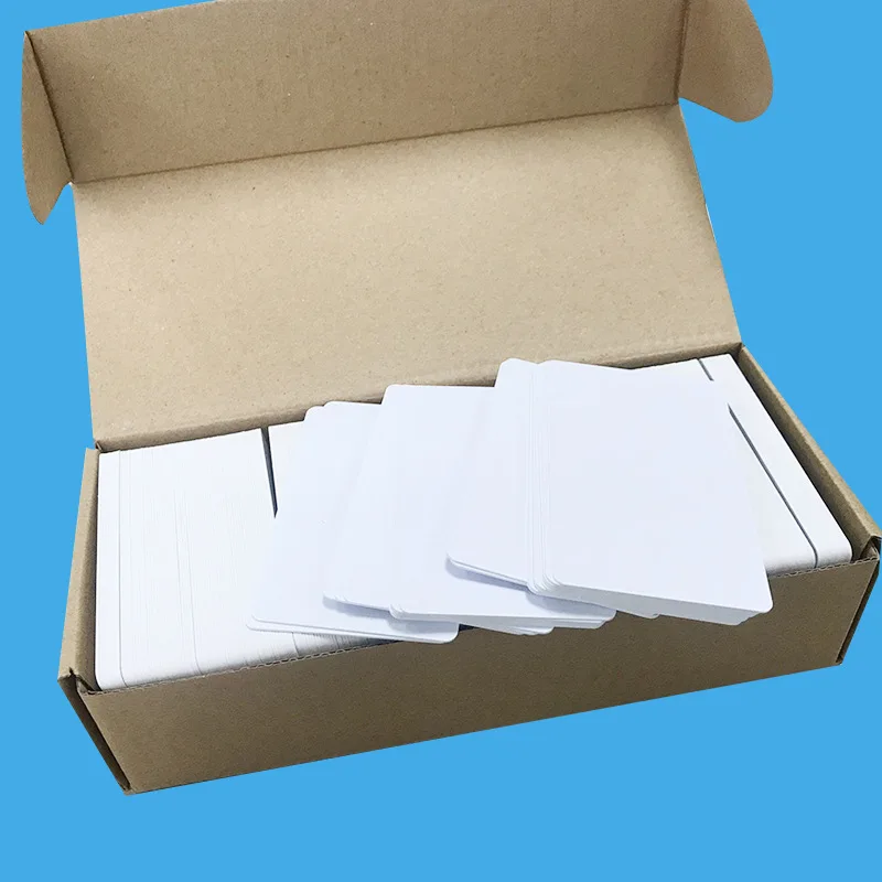 White Blank Printable PVC Card Waterproof Plastic ID Card Business Card ...