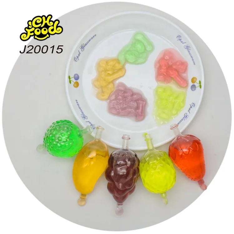 Mango Grape Apple Pineapple Strawberry Mix Fruit Shape Jelly Pudding Wholesale and OEM Sweets Snack Food for Kids