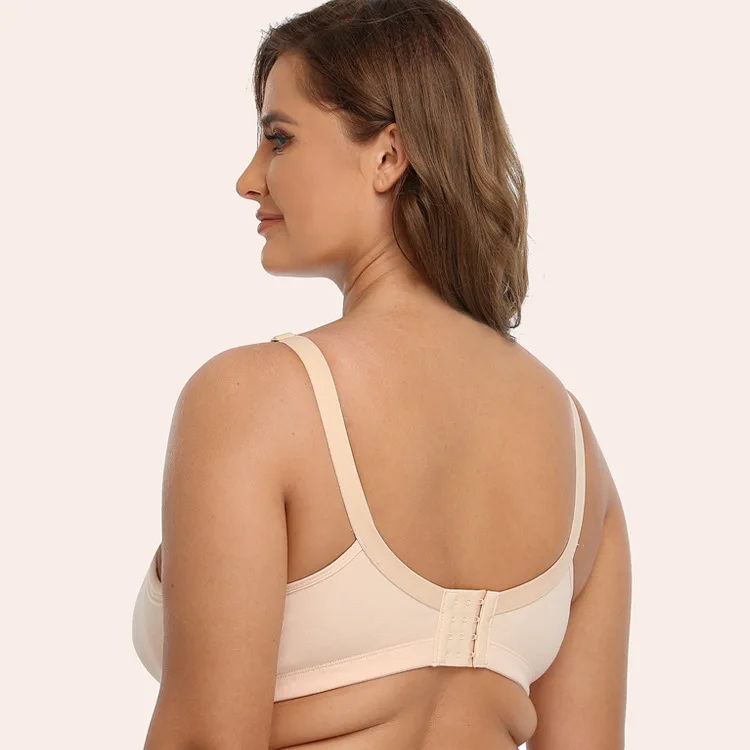 Comfortable Soft Non Padded Wireless Breathable Gentle Wide Shoulder Strap Elastic Lace Cupless Push up Bra for Women