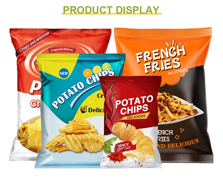 Snackable Packaging Custom Printed Edible Snack Food Packaging Pillow Pouches