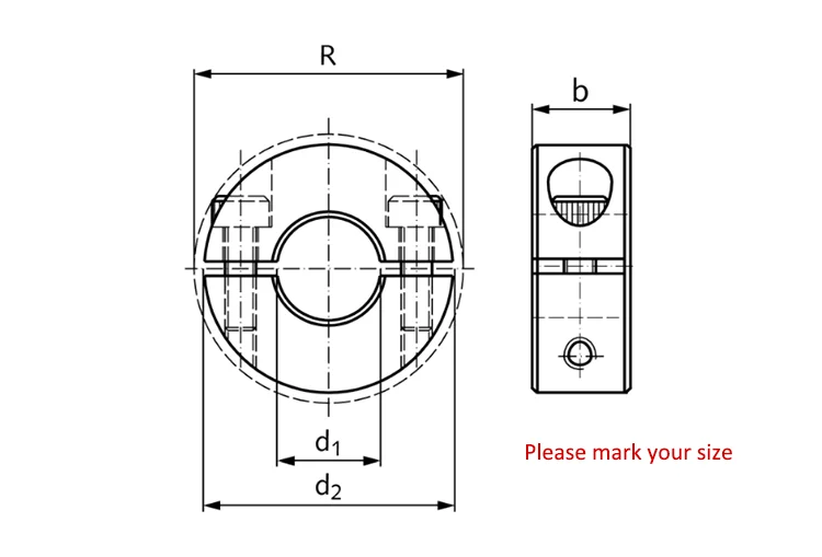 Stainless Steel Doublesplit Shaft Collars Clamp Collars Buy Clamp