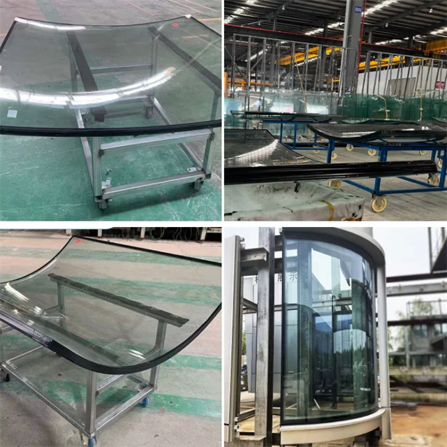 Customized Hyperbolic Fireproof Curved Tempered Laminated Insulating Glass