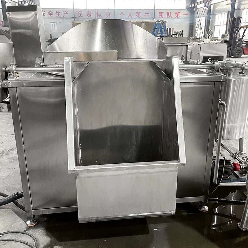 Industrial Automatic Electric Gas  Potato Chips Chicken French Fries Make Oil Filter Deep Fryer Chips Frying Machine details