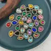 14*18mm, gota de agua, colores mezclados aleatorios.