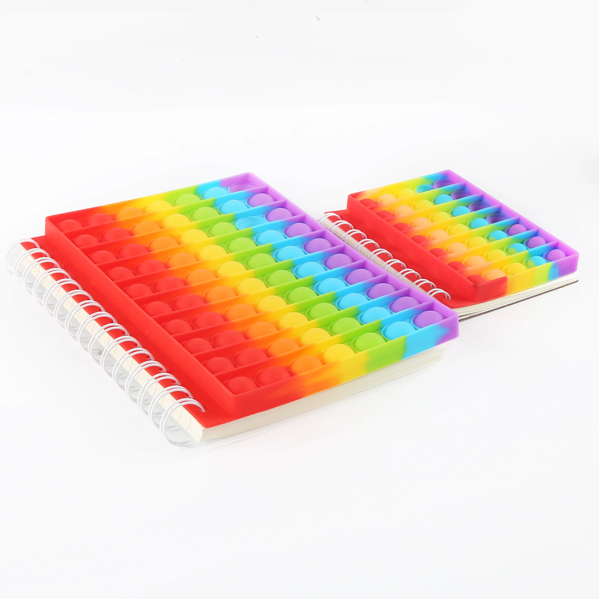 TTX 2022 модный дизайн персонализированный логотип на заказ силиконовый чехол с пузырьками для снятия стресса блокнот спиральный поп