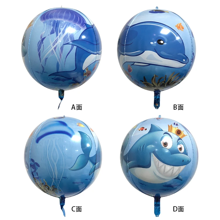 22インチスノー4Dアルミホイルバルーンディスコ4Dバルーンスイカ