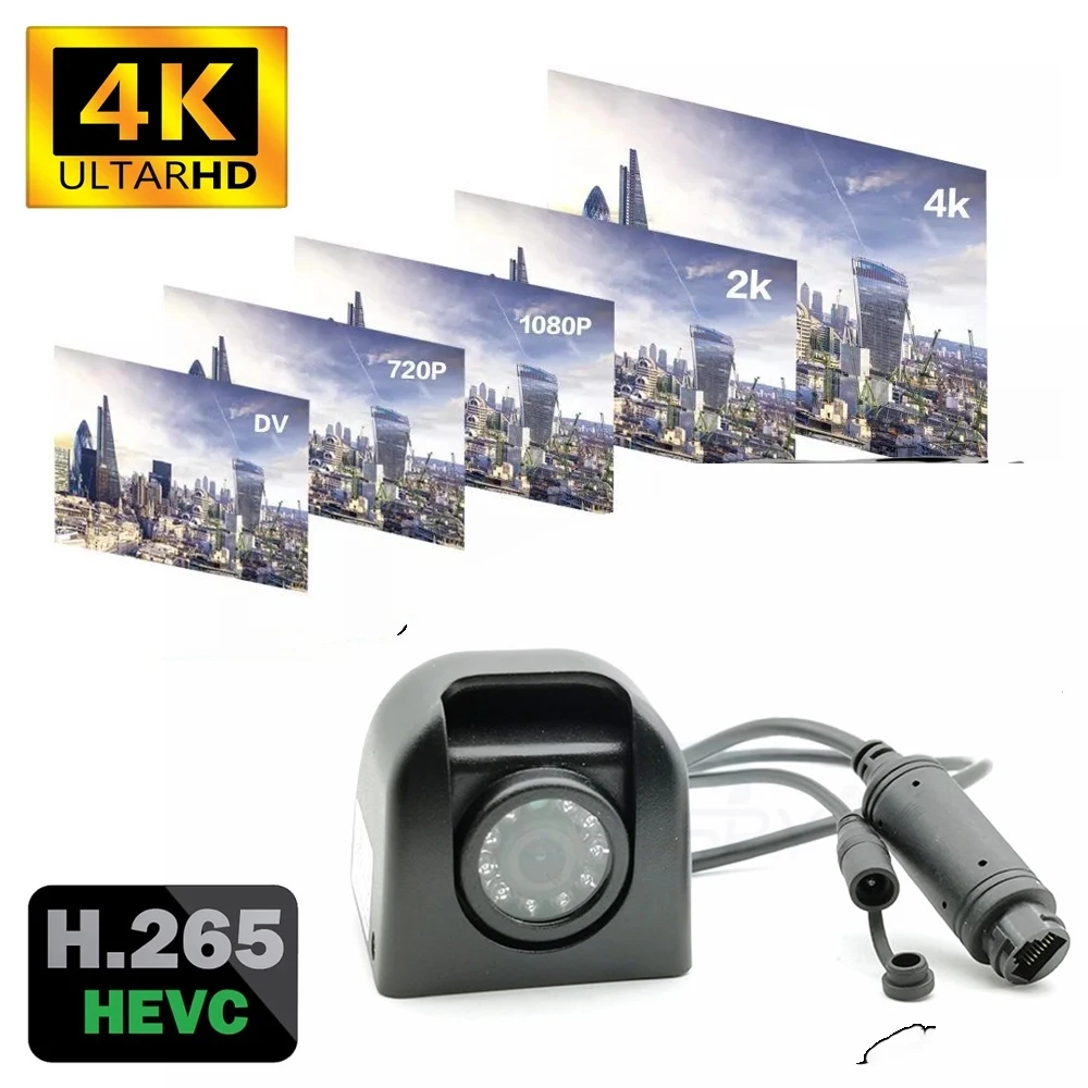 Geniuspy 4K 8MP 5MP 3MP 2MP Security CCTV Waterproof 940NM IR Mini POE IP Camera P2P on Vif Surveillance Camera