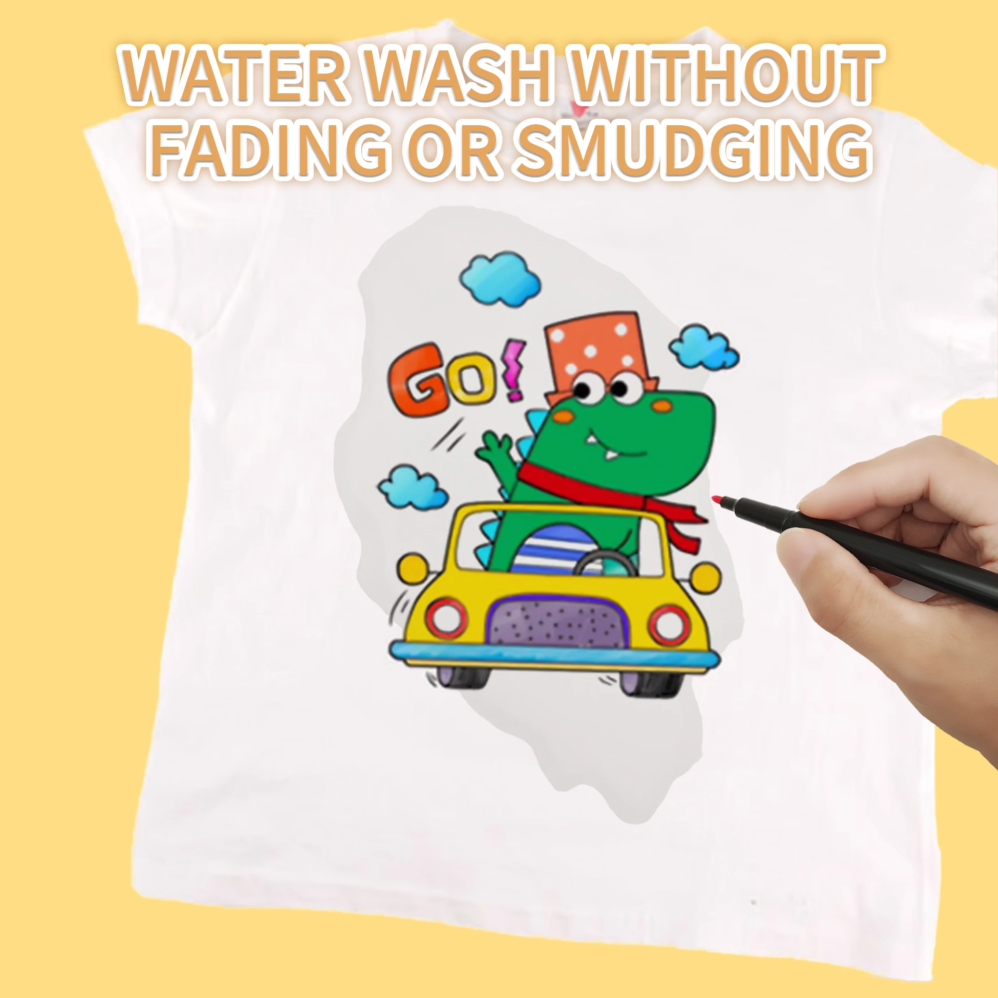 10 Assorted Color Permanent Fabric Markers Art Pen For Clothes & T