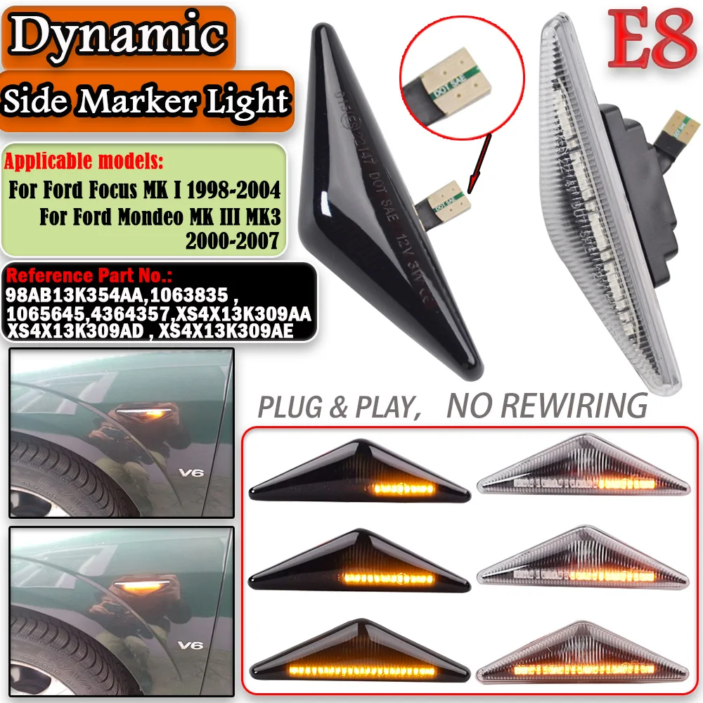 Frecce laterali sequenziali a LED v1 per Alfa Romeo 147 (2000 - 2004