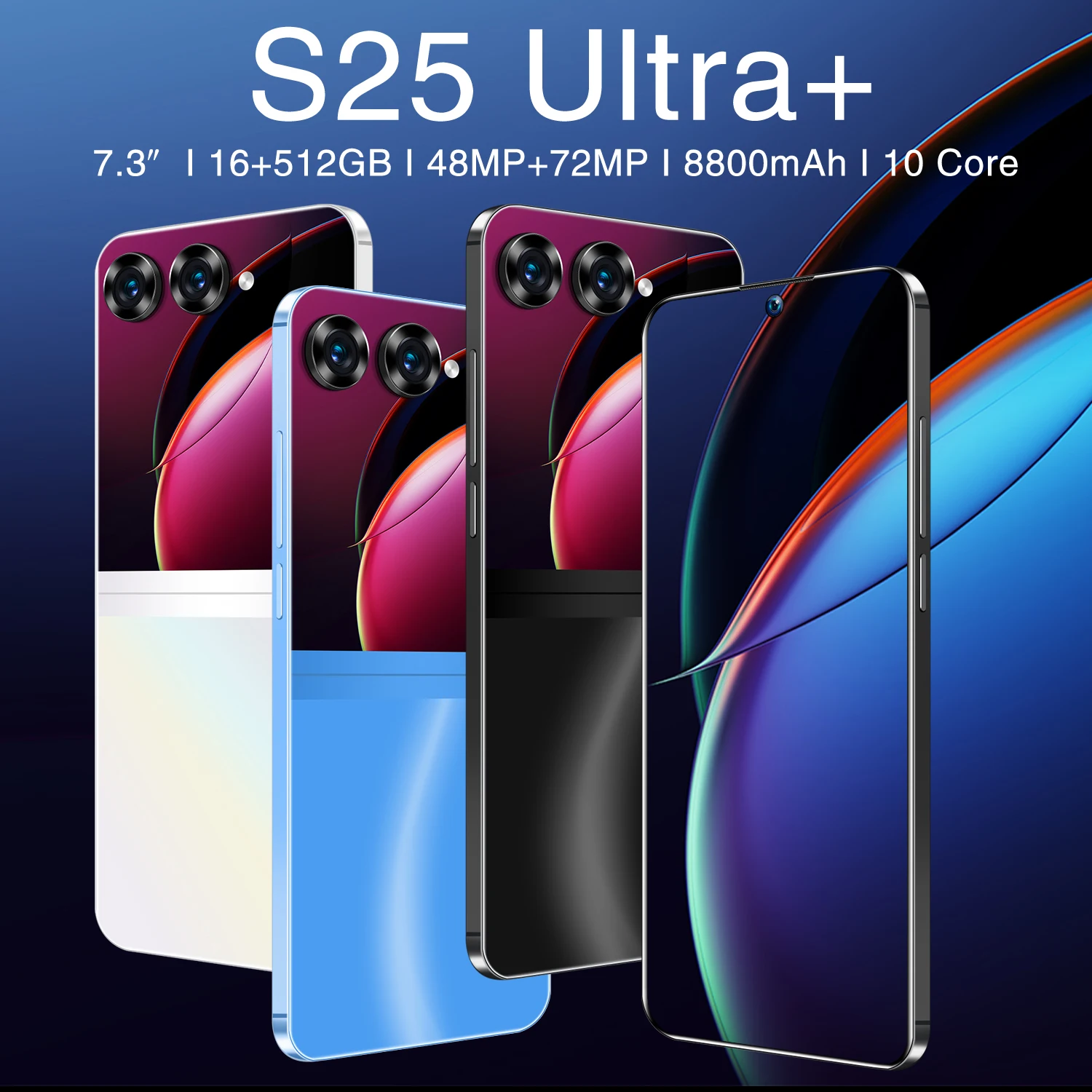 Hot Selling S25 ULTRA original 16GB+1TB 7.3 Inch Display Mobile Android Smartphone Android Cell Unlocked Phone