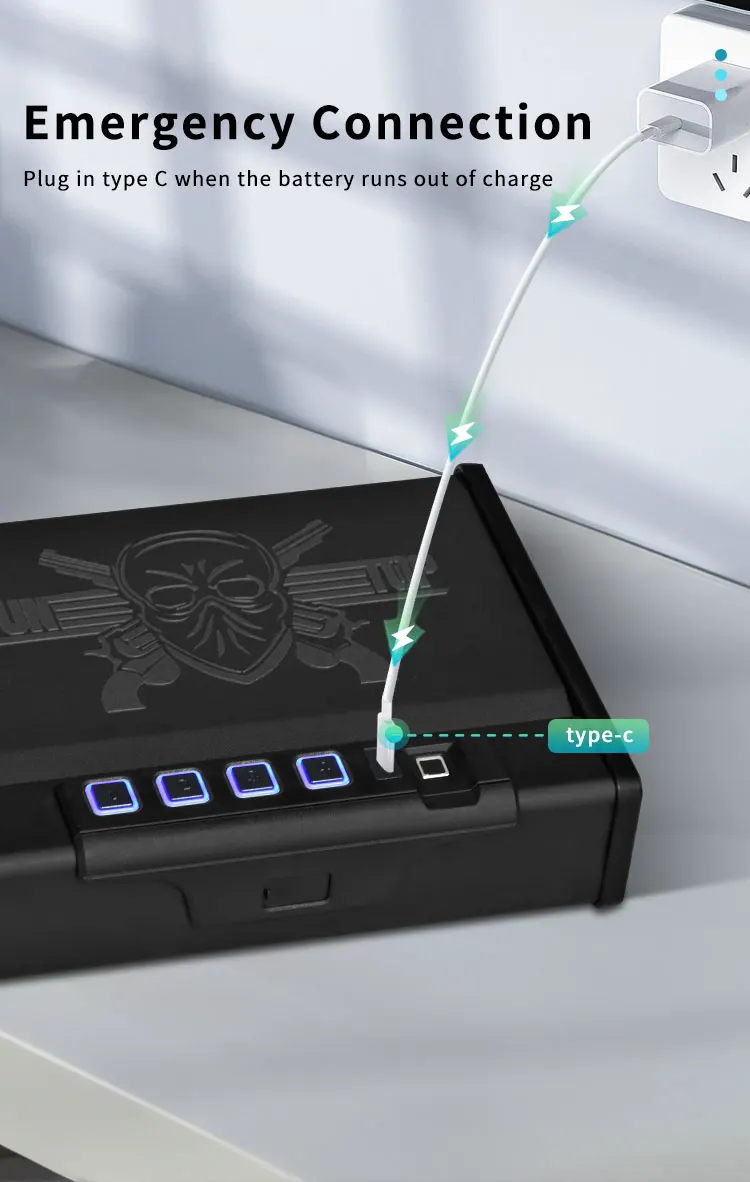 CEQSAFE High-end Digital Safes Box With Biometric Fingerprint Gun Safe Box factory