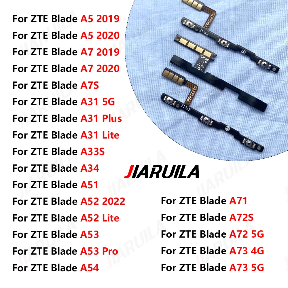 compatibile con ZTE Blade A51 (2021) Ricambio flat flex circuito interno switch key pulsante accensione tasto power on off volume controllo tasti laterali