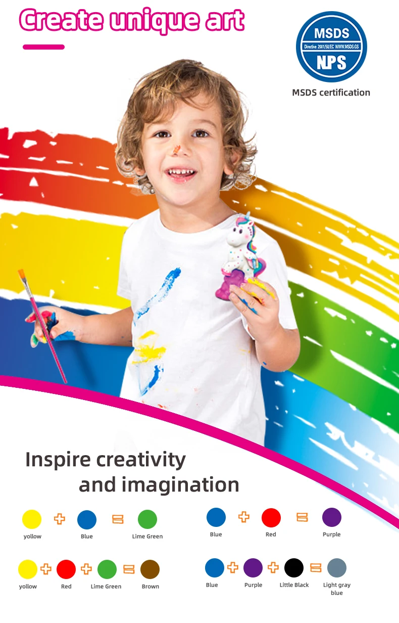 Hot Sell Diy Unicorn Painting Kit Toys Drawing Kit Educational Arts And