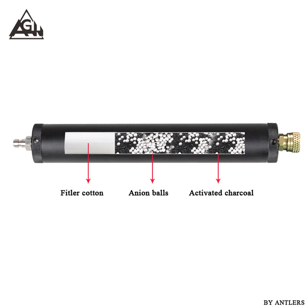42Mpa PCP Air Pump Diving Water-Oil Separator Dry air System Filter for High Pressure Electric Compressor with 8mm Nipple